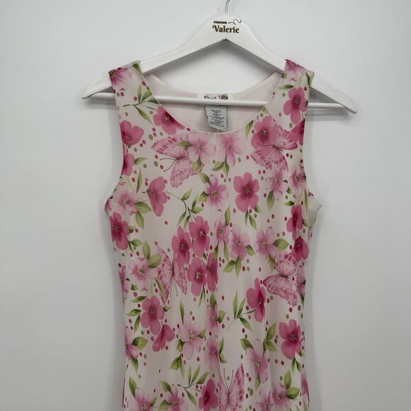 She’s The 1 Girls Floral Butterfly Midi Dress Y2k Size 16 Girl - Picture 2 of 9